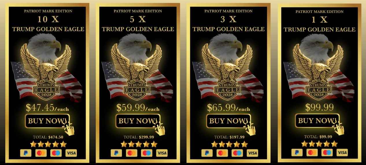 Trump Eagle Pricing — 10, 5, 3 or 1 Unit Packages